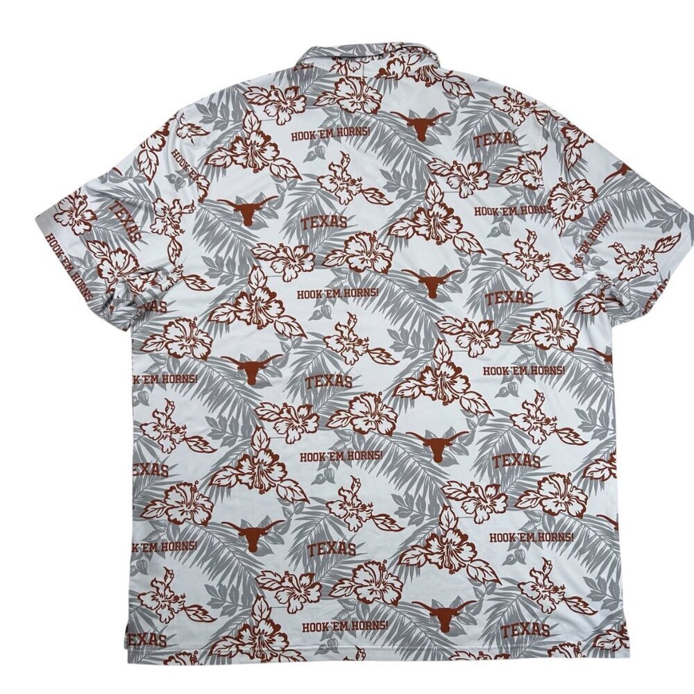 Reyn Spooner Texas Longhorn Performance Polo 2XL Golf Outdoors Work School - Picture 2 of 6